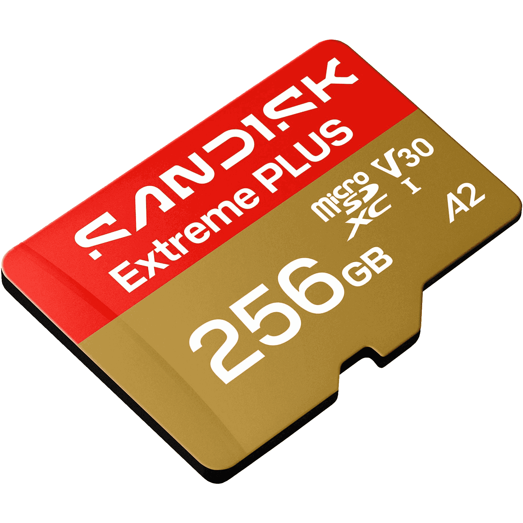 Tarjeta SanDisk Extreme Plus de 256GB MicroSDXC con clasificación V30 y A2.