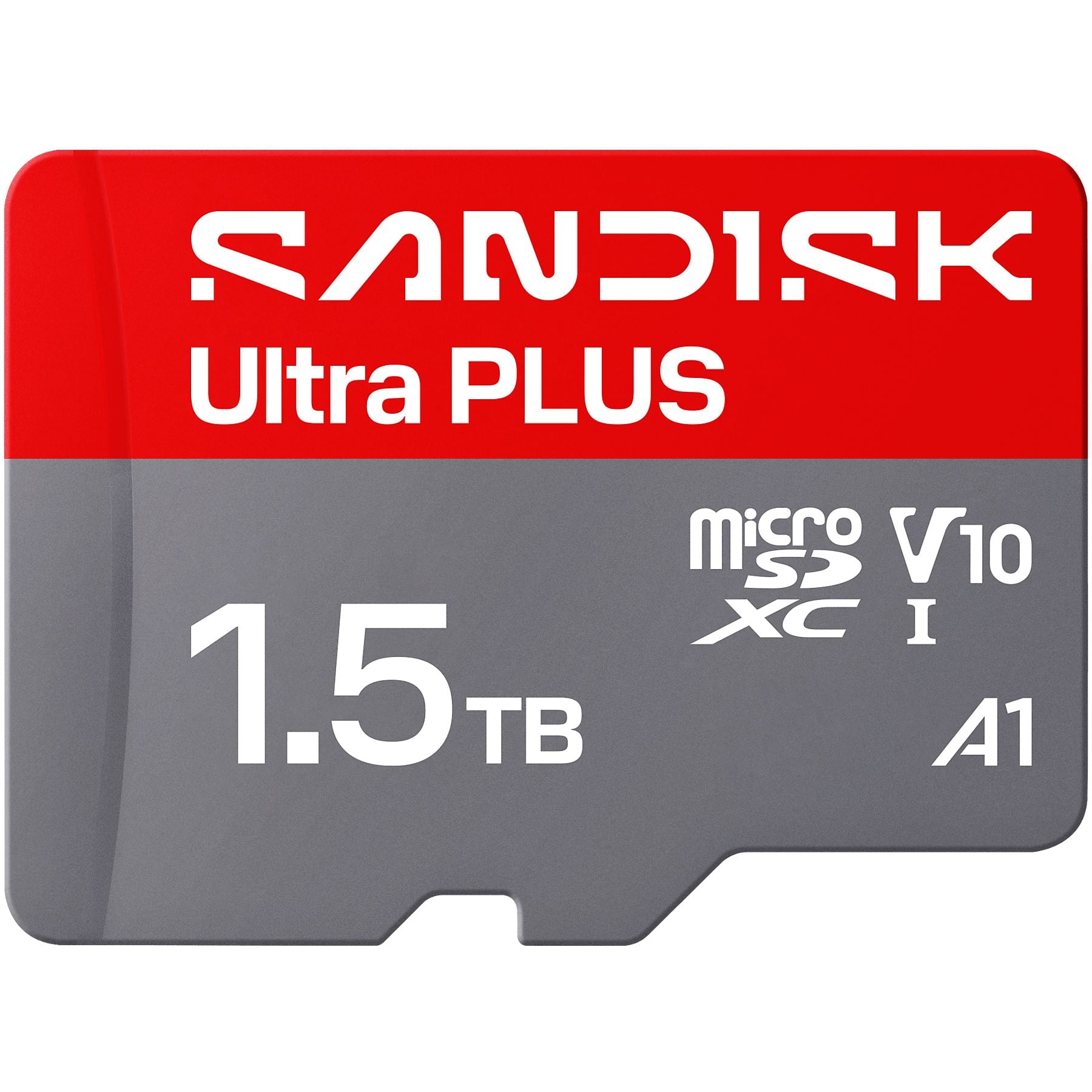 Tarjeta microSDXC SanDisk Ultra PLUS de 1,5 TB con clasificación V10, A1.