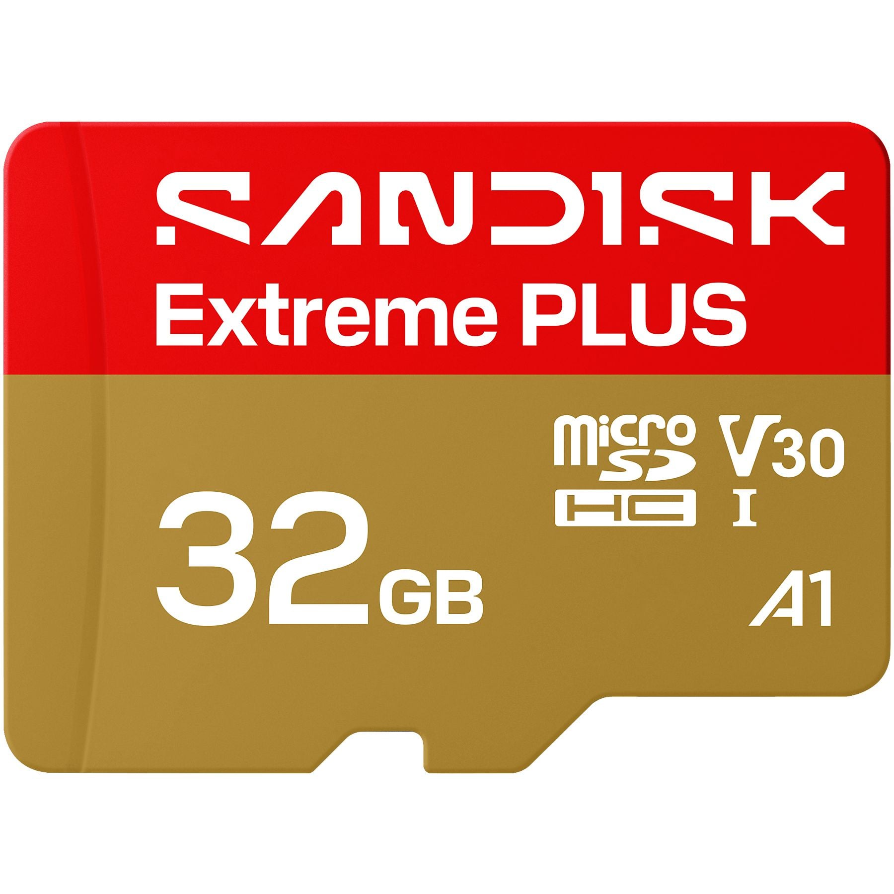 Tarjeta microSD SanDisk Extreme PLUS de 32GB con clasificación V30 y A1.