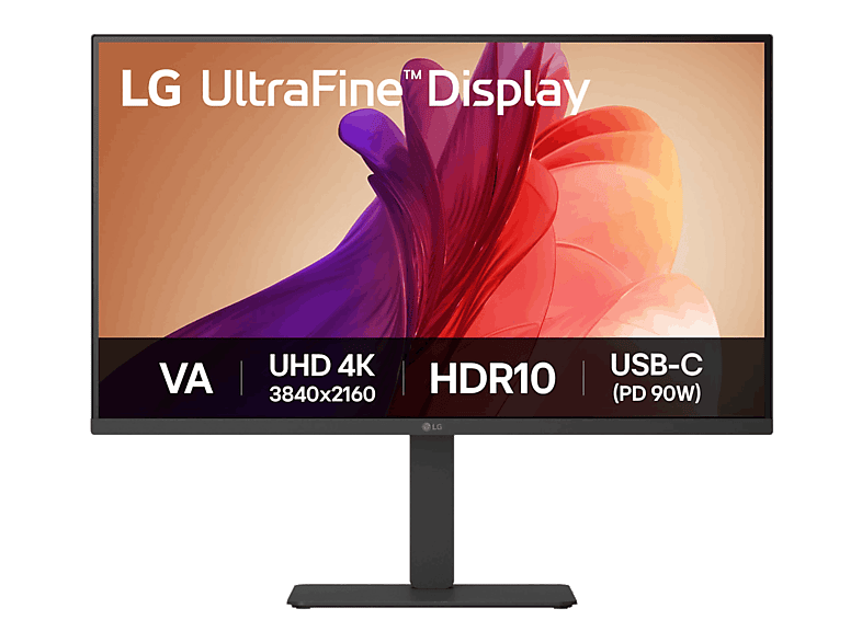 Monitor - LG 32U720A-B, 31.5 " UHD 4K, 60 Hz, 5 ms, VA, Altura Ajustable, HDR10, Altavoces Integrados, Negro