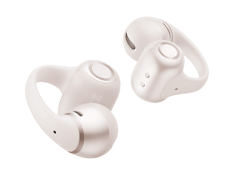 Auriculares conducción de aire - Shokz OpenDots 2, 40h Autonomía, Dolby Audio, Open-Ear, IP57, 3 Micrófonos, Blanco
