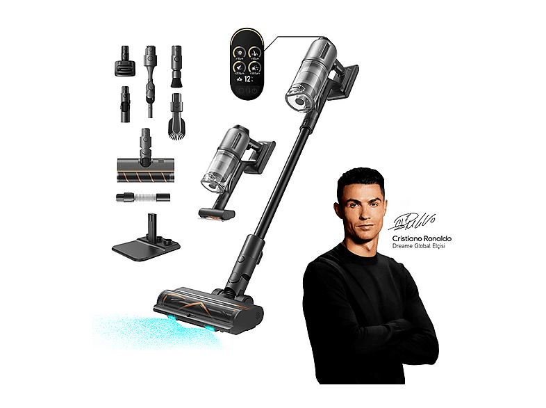 DREAME Z30 Kablosuz Dikey Süpürge Siyah
