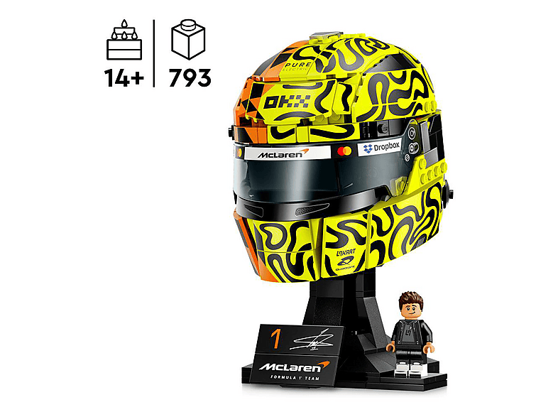 LEGO Editions Formula 1 43017 McLaren Mastercard F1 Team Oscar Piastri Helm Bausatz, Mehrfarbig