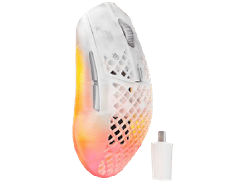 SteelSeries Aerox 3 Gen 2 Draadloze Gaming Muis Ghost