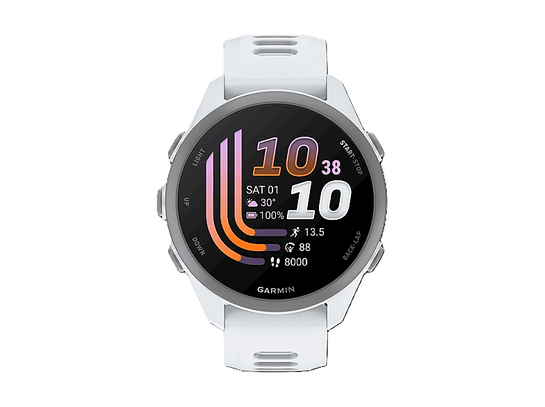 SMARTWATCH GARMIN FORERUNNER 170, Durata batteria 240 h, Touchscreen, Compatibile con Android, Bianco /