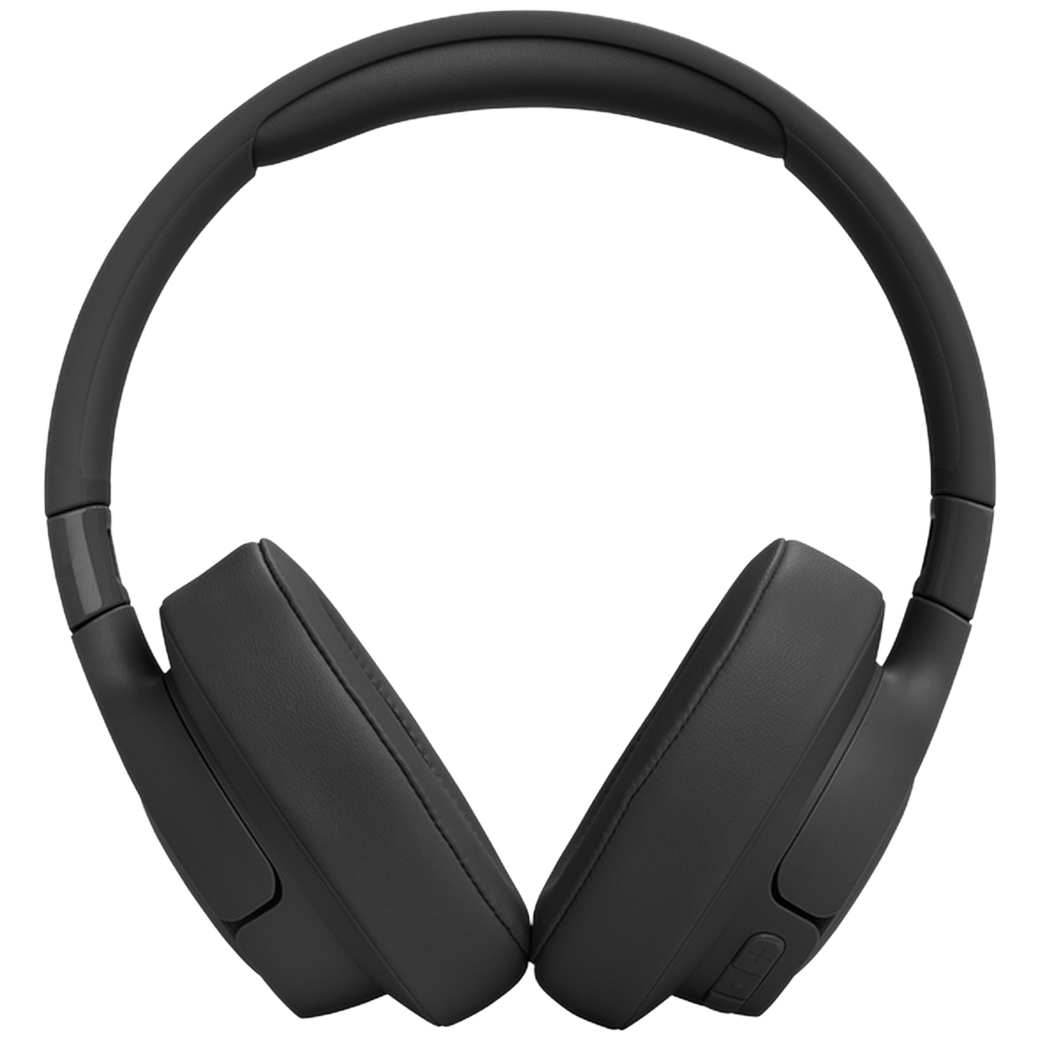 Casque circum-auriculaire noir avec bandeau et coussinets rembourrés.
