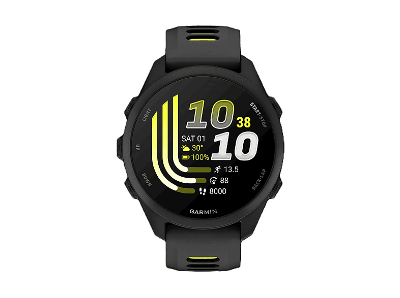 SMARTWATCH GARMIN FORERUNNER 170, Durata batteria 240 h, Touchscreen, Compatibile con Android, Nero/Giallo