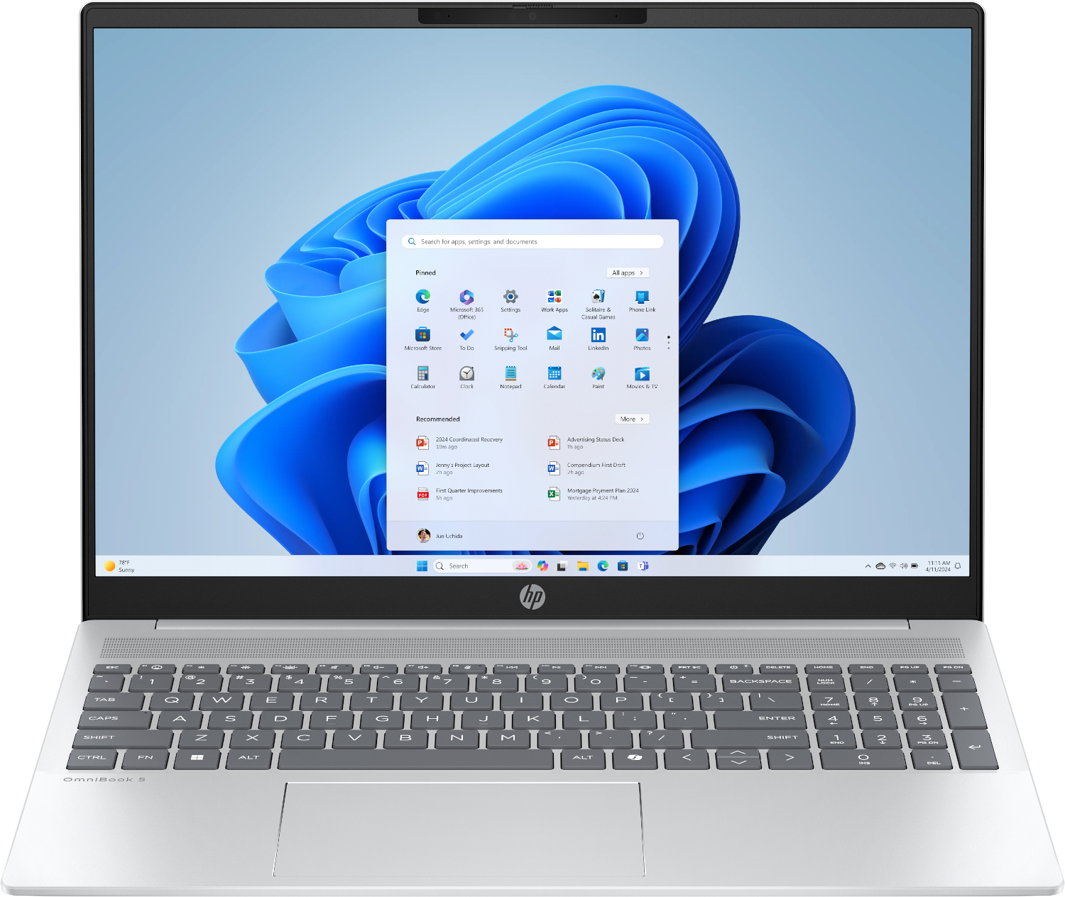 HP OmniBook 5 16-bc1871nd - 16 inch - Ryzen™ 7 8840U - 16 GB - 512 GB - Radeon™ 780M