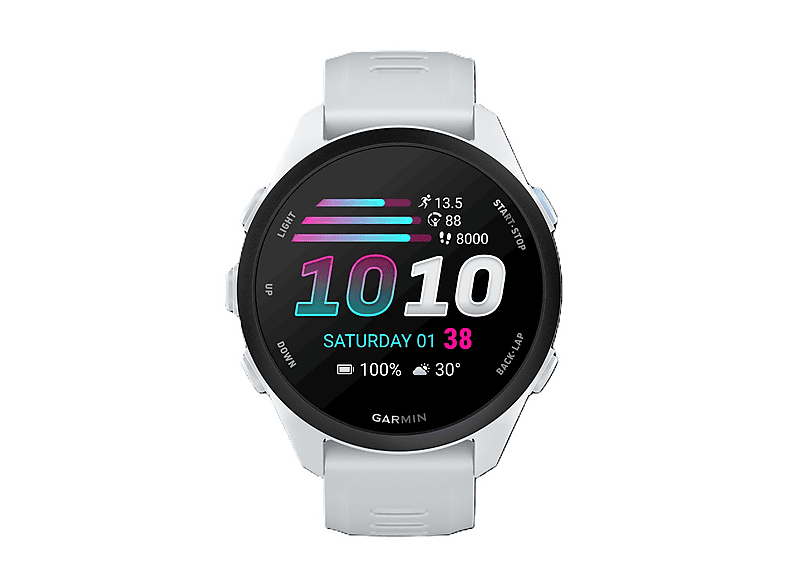 SMARTWATCH GARMIN FORERUNNER 70, Durata batteria 312 h, Touchscreen, Compatibile con iOS, Android, Bianco /