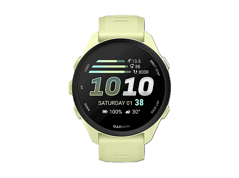 SMARTWATCH GARMIN FORERUNNER 70, Durata batteria 312 h, Touchscreen, Compatibile con iOS, Android, Giallo/Giallo