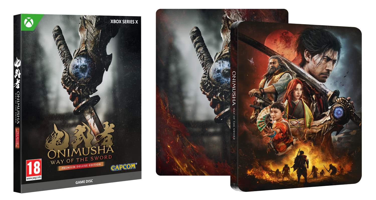 La portada muestra un guantelete desgastado con un ojo y el juego "Onimusha" para Xbox Series X.