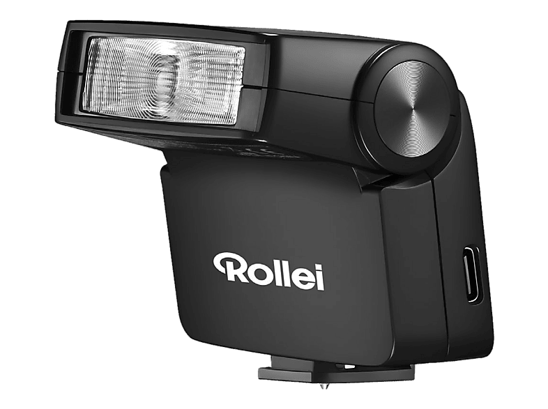 ROLLEI FlashyONE, Blitzlicht im Taschenformat, Schwarz