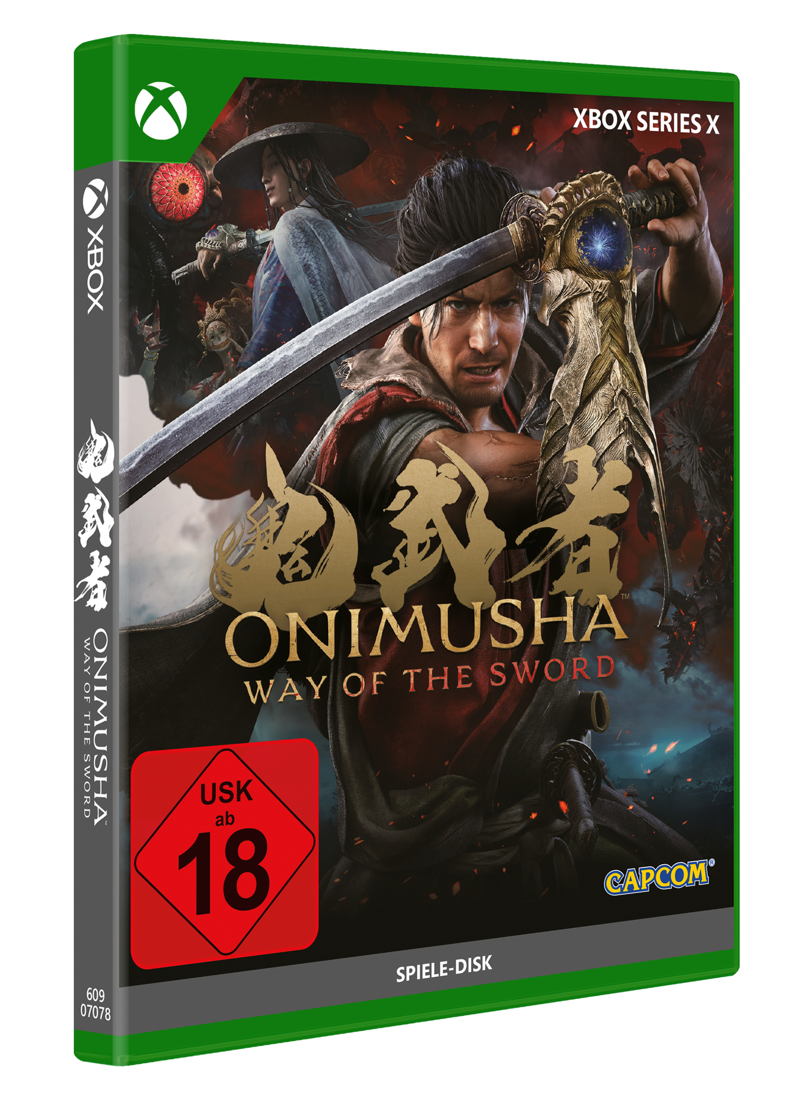 Xbox Series X Hülle für Onimusha: Way of the Sword mit Kriegern und Monster