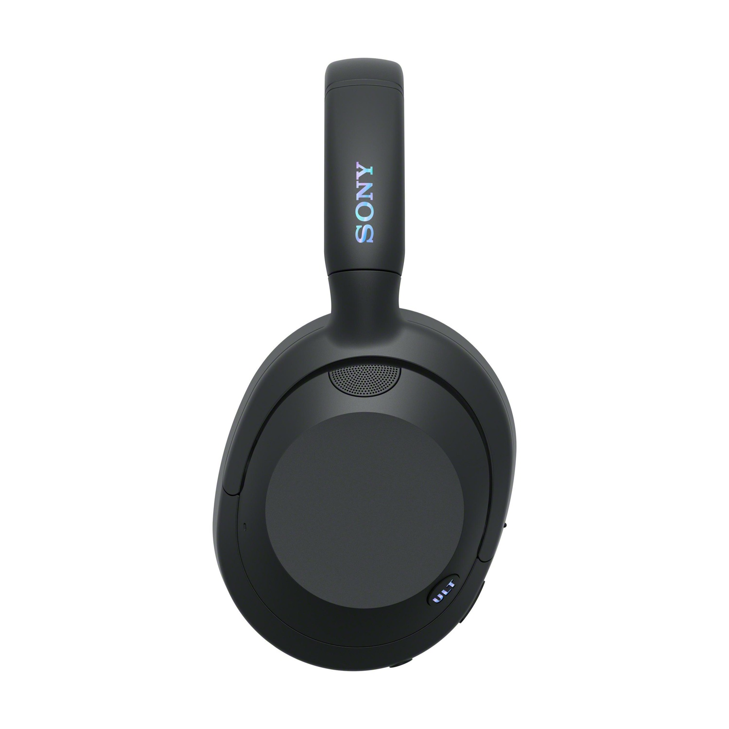 Cuffie Sony nere con accenti blu luminosi sull'archetto e sul padiglione.
