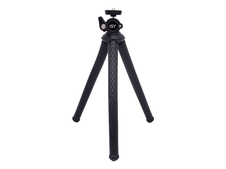 ISY ITT-560 Flexibles Stativ, Schwarz, Höhe offen bis 280 mm