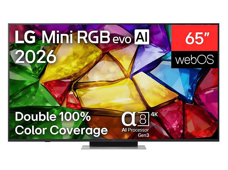 Telewizor Mini RGB Evo LG 65MRGB87B6B 65" 4K 144Hz Dolby Vision FreeSync Grafitowy
