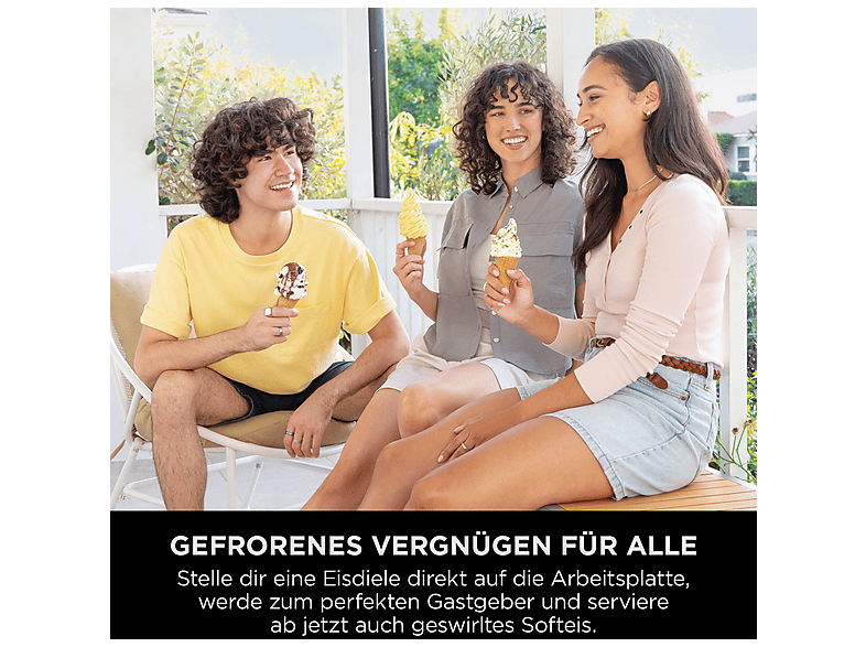 Ninja NC702EU Creami Scoop & Swirl 13-in-1 Softeis- und Eismaschine (800 Watt, 480 ml, Stahlblau) — Foto 5 von 5