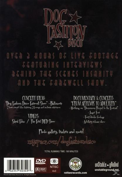 DVD-Rückseite mit Bandlogo, Titel, über 3 Stunden Live-Aufnahmen, Konzertfilm, Dokumentation und Videos.