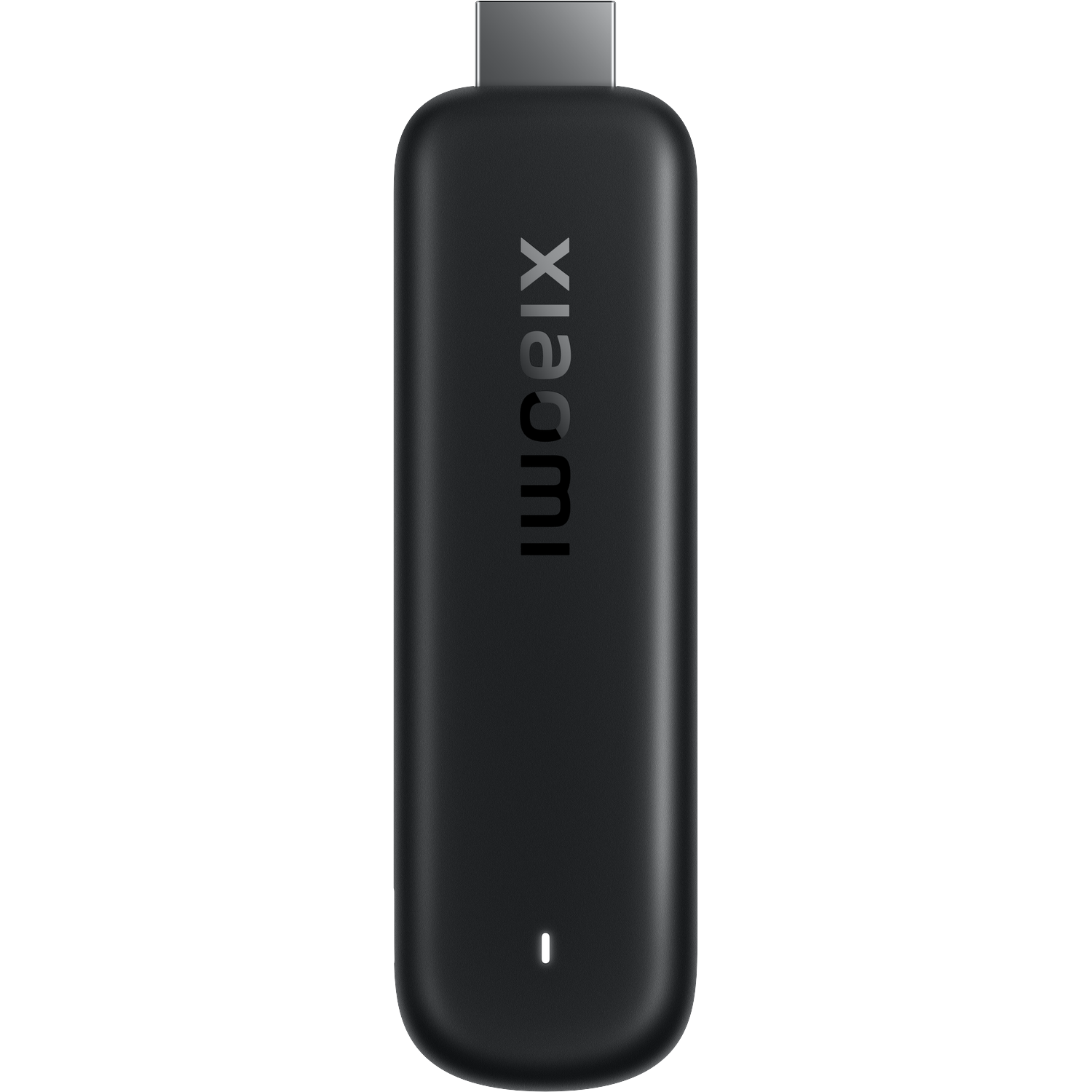 Zwarte Xiaomi dongel met USB-C connector en klein wit lampje.