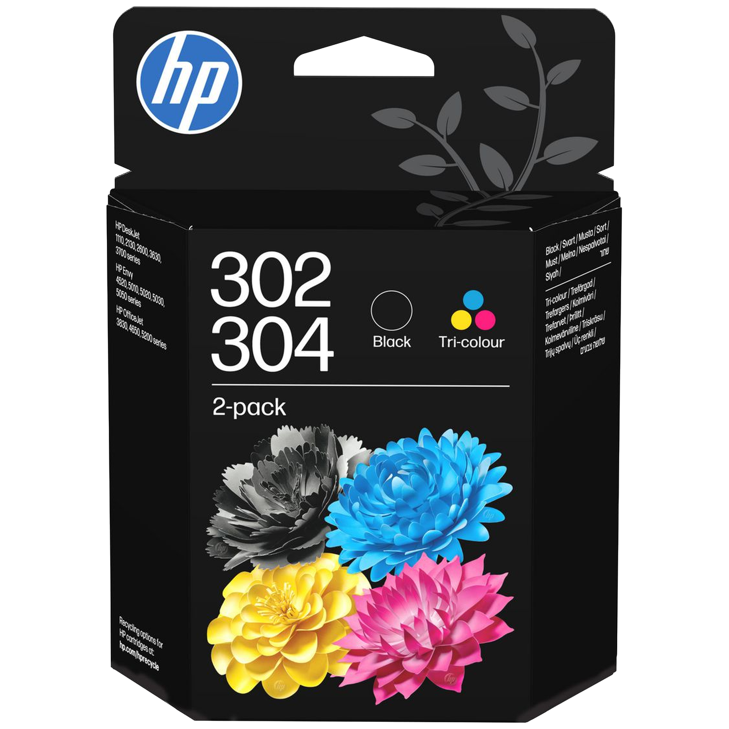 HP 302/304 Tri-color/ Ink Crtg 2-pk Multicolor