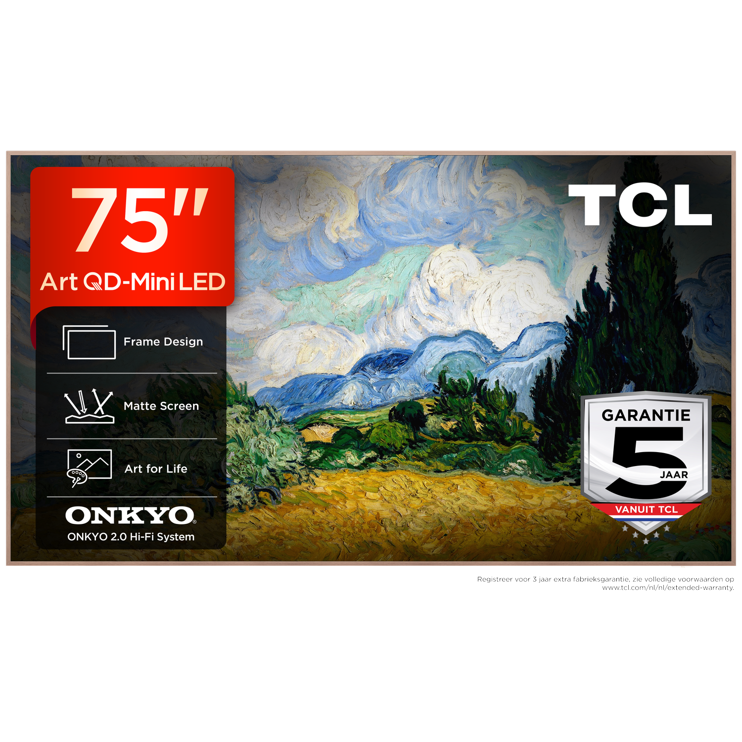 TCL 75A400 Pro QD-Mini-led Ultra HD 4K Mini-led-tv 75 inch 2026