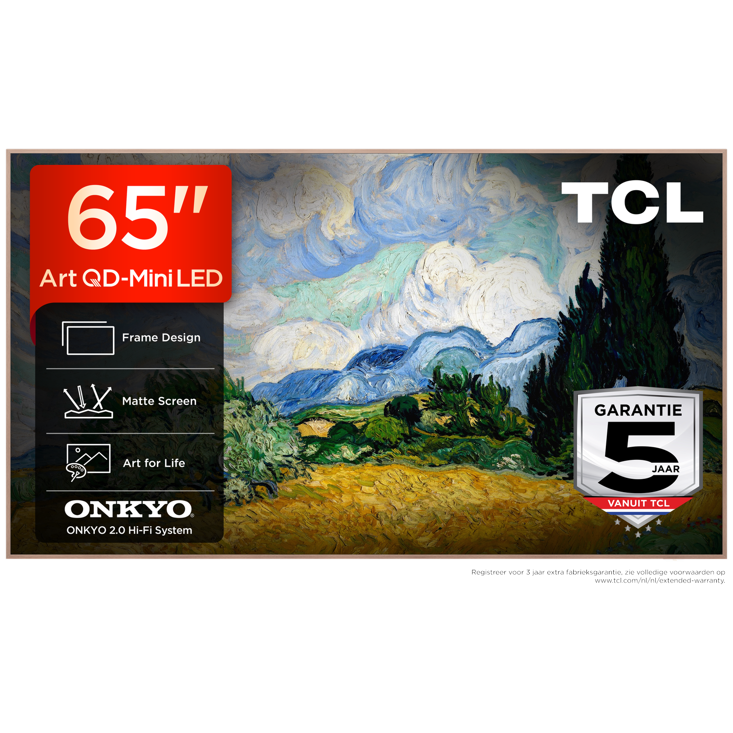 TCL 65A400 Pro QD-Mini-led - Ultra HD 4K - Mini-led-tv - 65 inch - 2026