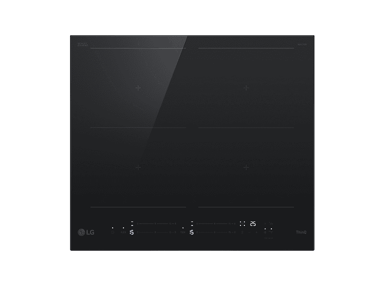 LG CBIZ2437B PIANO COTTURA A INDUZIONE, 4 zone di cottura, dimensioni: L 59 cm, P 52 piano in Vetroceramica, Nero