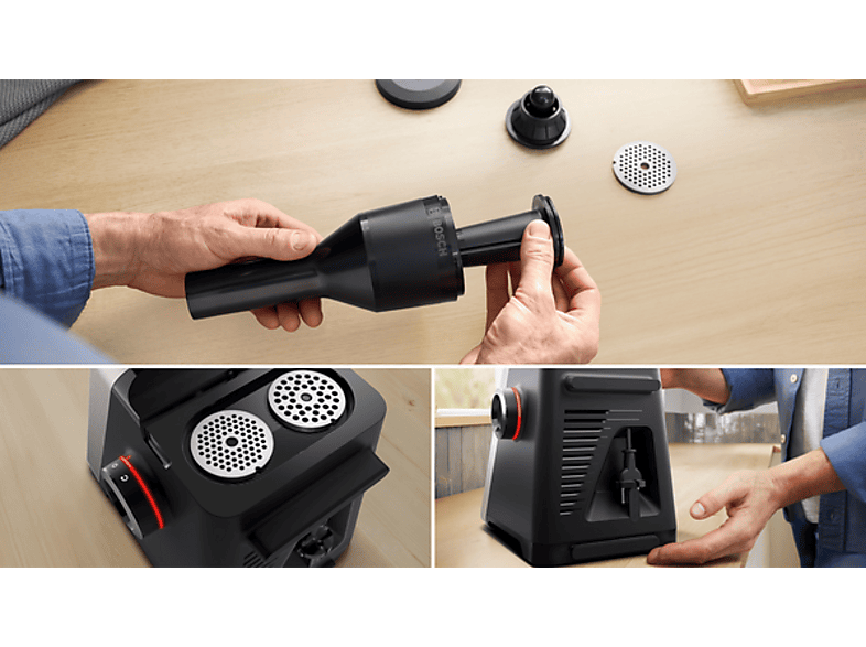 Bosch MFWS820M Serie 8, MultiPower Fleischwolf, 2500 W, Edelstahl — Foto 2 von 5