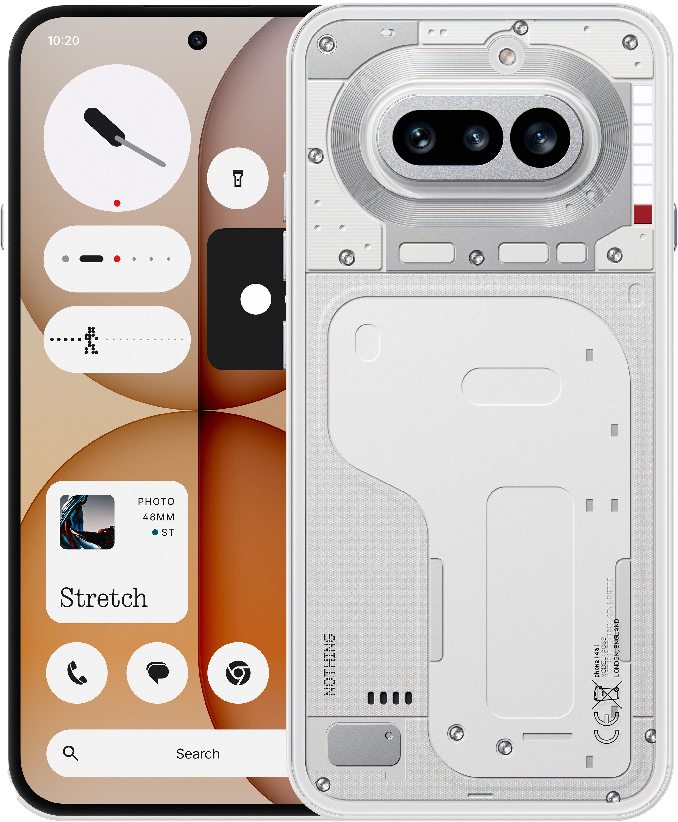 NOTHING PHONE (4A) 8/128 GB DualSIM Fehér Kártyafüggetlen Okostelefon