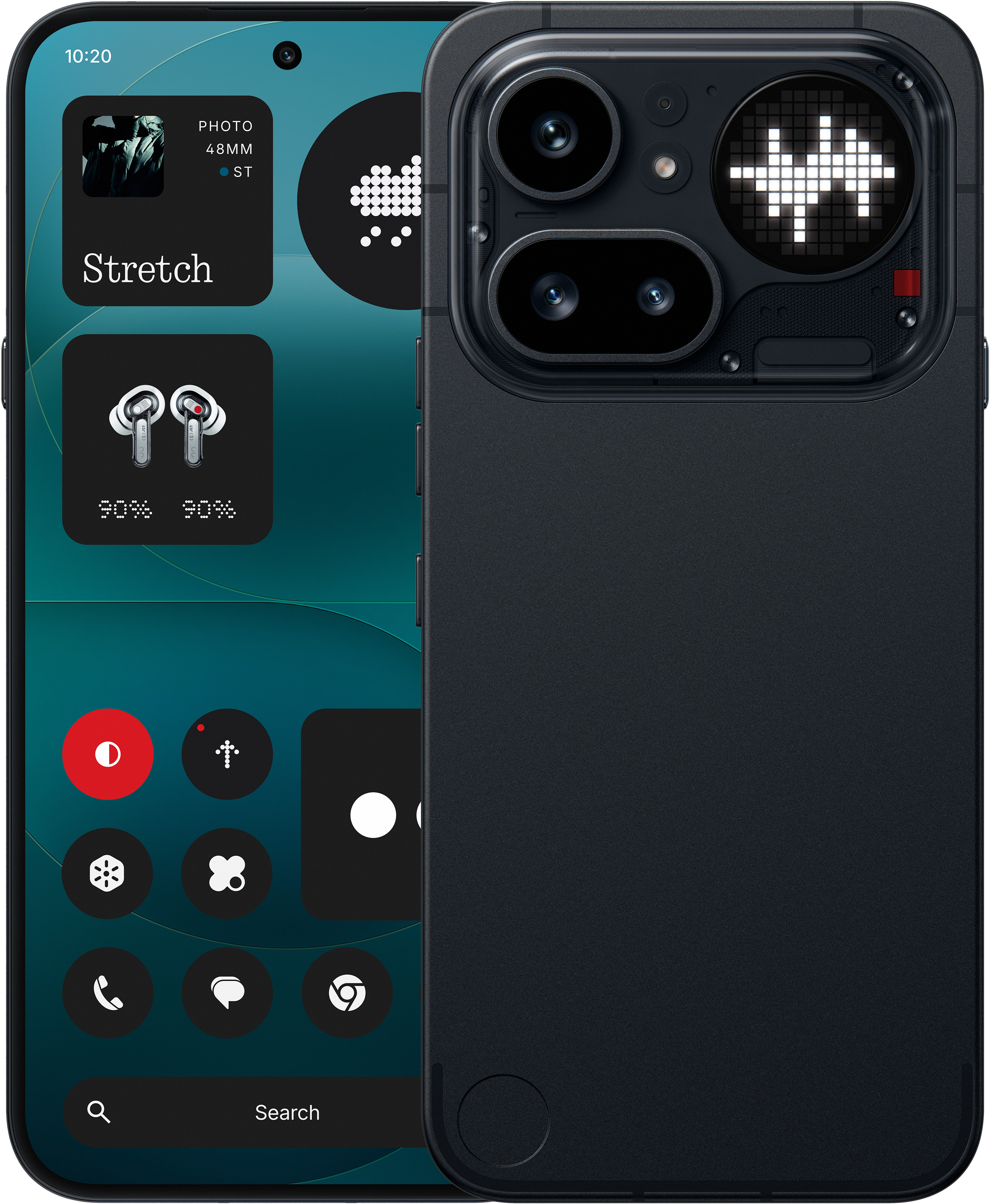 NOTHING PHONE (4A) PRO 8/128 GB DualSIM Fekete Kártyafüggetlen Okostelefon