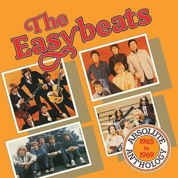 The Easybeats Albumcover mit vier Fotos der Band und dem Titel "Absolute Anthology 1965 to 1969".