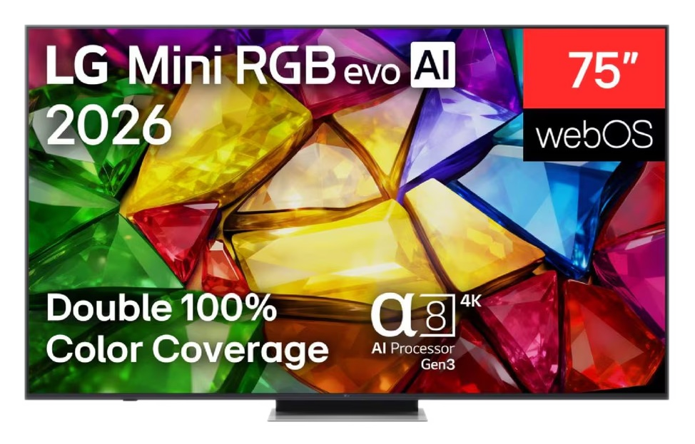 Telewizor LG 75" 2026 z Mini-LED, AI, 4K i WebOS.