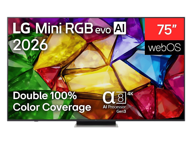 Telewizor Mini RGB Evo LG 75MRGB87B6B 75" 4K 144Hz Dolby Vision FreeSync Grafitowy