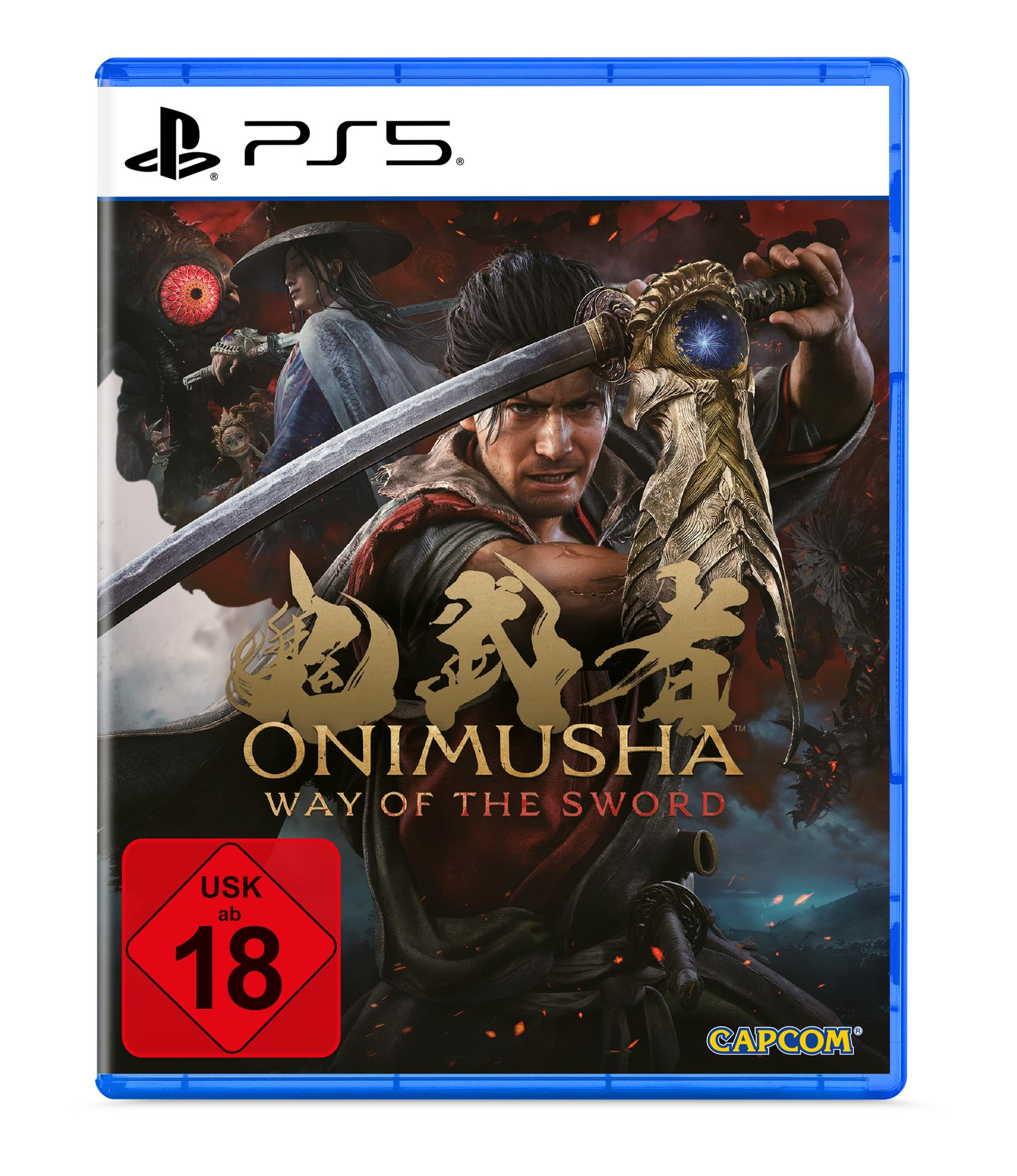 Onimusha: Way of the Sword PS5 Hülle mit Krieger und Monster.