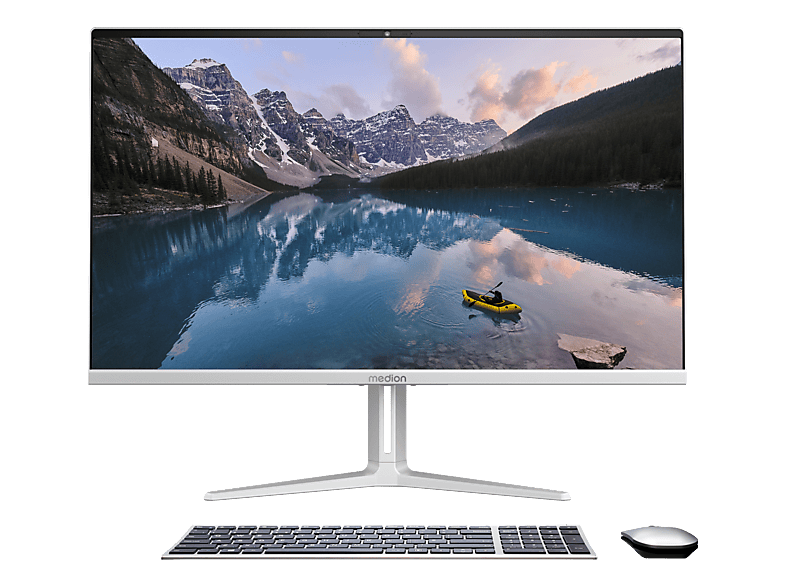 MEDION Signium 27 S1 (MD 600019), All-in-One-PC, mit Display, Intel® Core™ 7 Prozessor 240H (24 MB Cache, bis zu 5.20 GHz), 32 GB RAM, 1 TB SSD, Onboard Graphics, Silber, Windows 11 Home