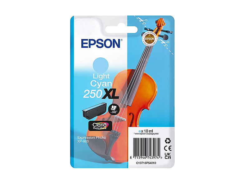 Cartuccia EPSON Violino 250 XL Ciano chiaro