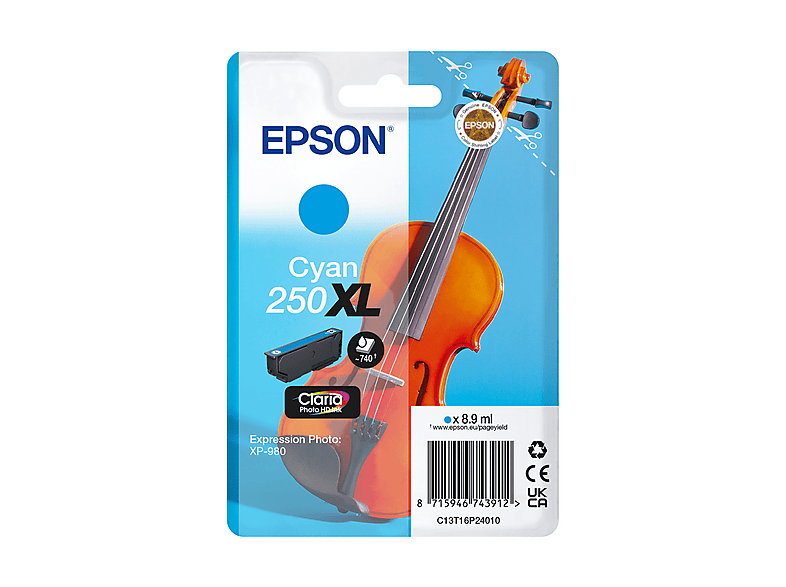 Cartuccia EPSON Violino 250 XL Ciano