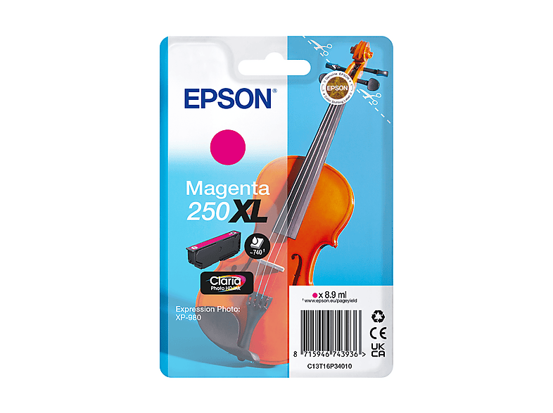 Cartuccia EPSON Violino 250 XL Magenta