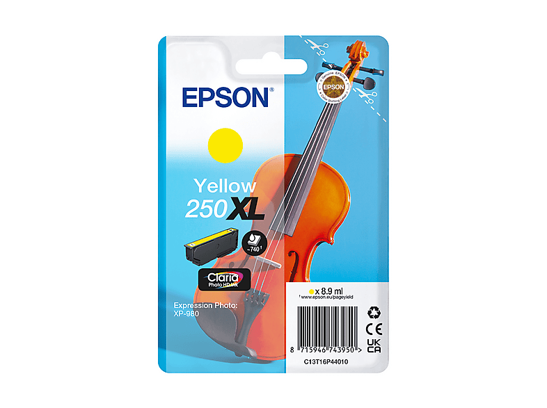 Cartuccia EPSON Violino 250 XL Giallo