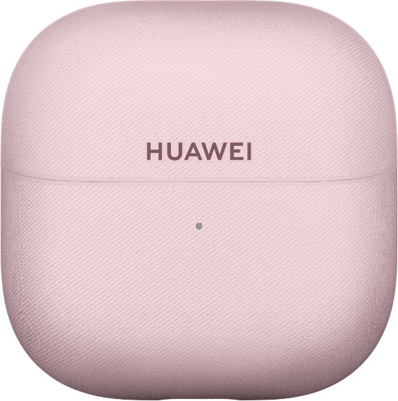 Różowe etui ładujące Huawei do słuchawek.