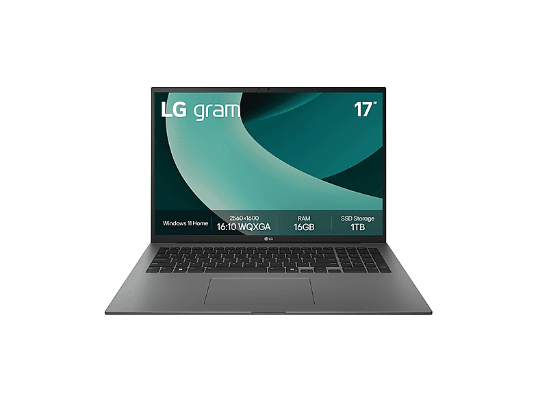 LG gram 17Z90TL NOTEBOOK, 17 '', processore Intel® Core Ultra 7 256V, Arc™ GPU, RAM 16 GB, 1000 GB SSD, Black, Windows