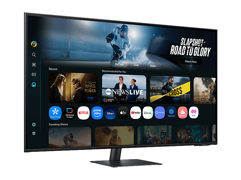 SAMSUNG S43FM700UU M70F 43 Zoll Smart Monitor, UHD 4K, 4 ms Reaktionszeit, 300 cd/m², 60 Hz, Schwarz — Foto 4 von 5