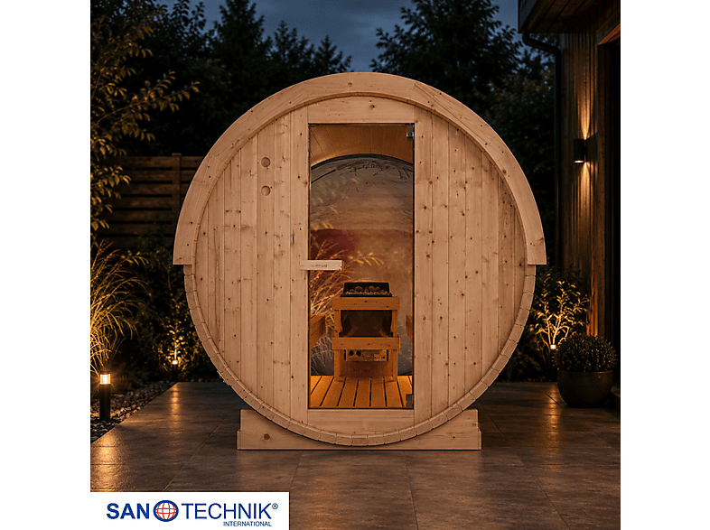 Sanotechnik Nyborg L Sauna für 6 Personen (8 kW)