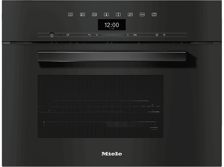 Miele Einbau-Dampfgarer Schwarz OBSW DG7440D 230/50 Dampfgarer (Einbau-Gerät, Obsidianschwarz)