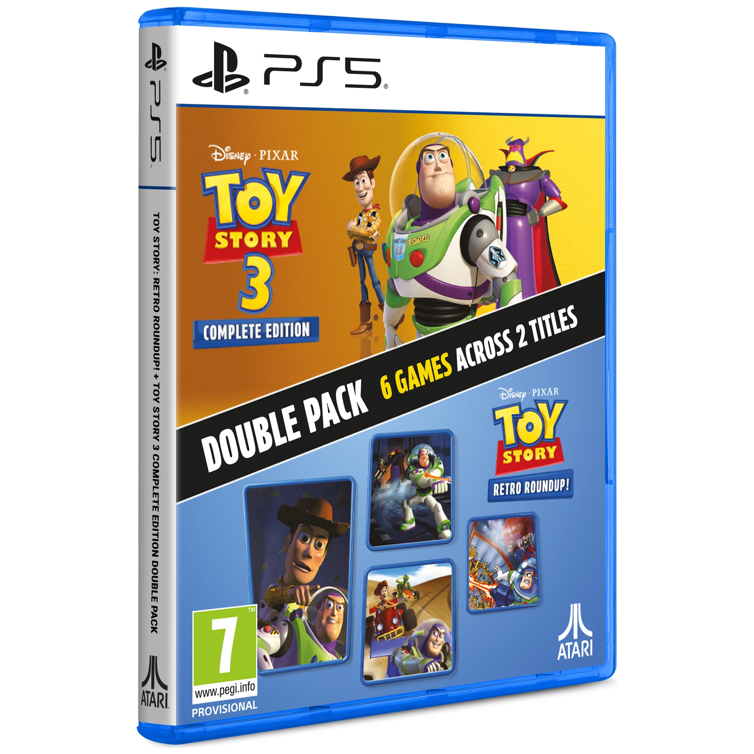 PlayStation 5 hoes voor Toy Story 3 & Retro Roundup Double Pack.