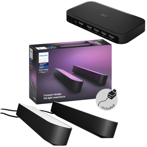 Philips Hue Play HDMI Sync Box en Play Light Bar Duo Pack