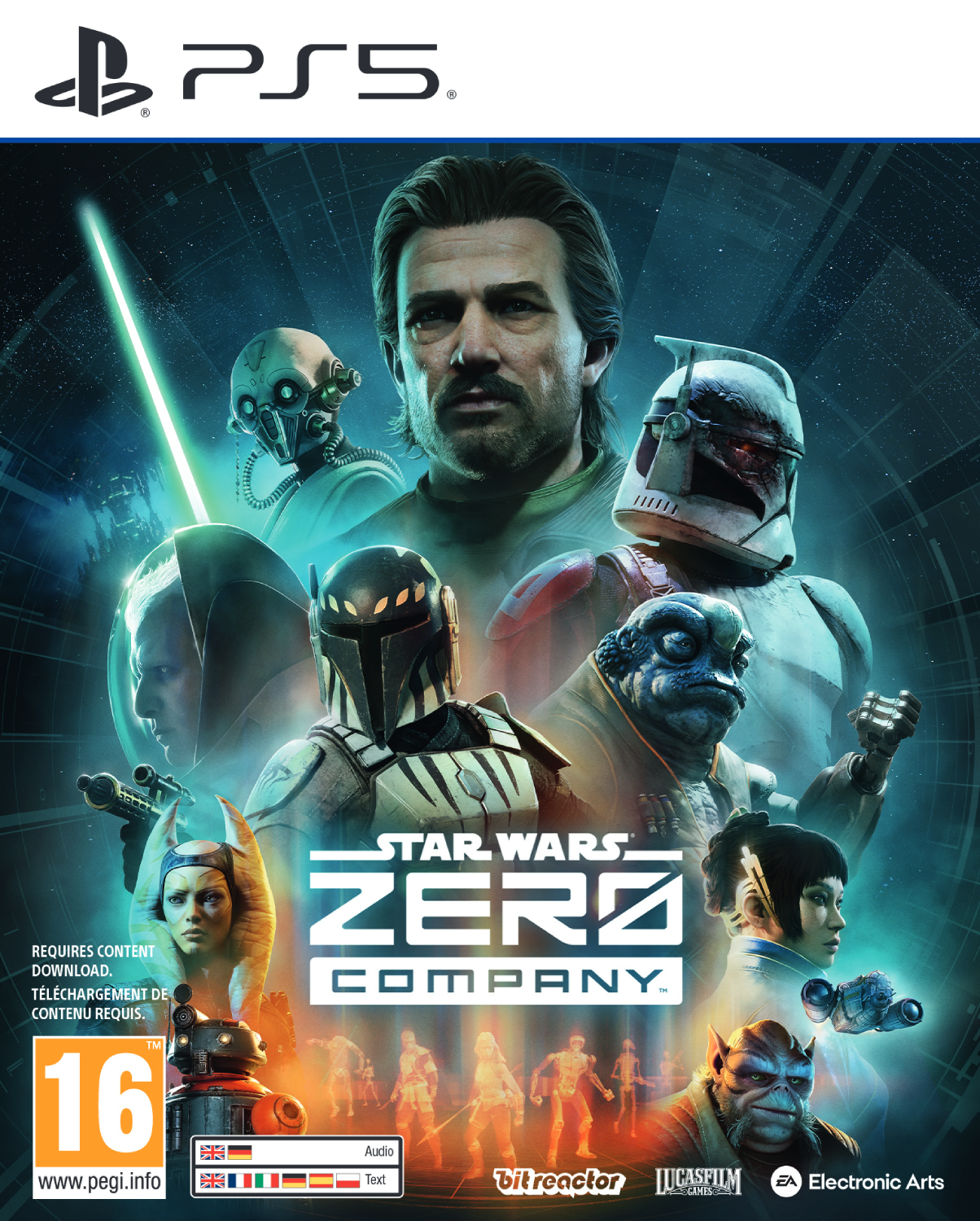 La portada de Star Wars: Zero Company presenta varios personajes, incluido un guerrero Mandaloriano.