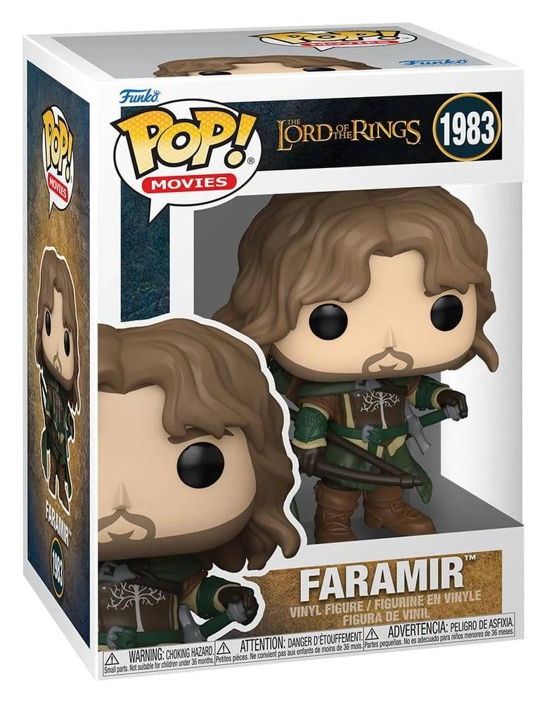 Figura Funko Pop! de Faramir de El Señor de los Anillos en su caja.