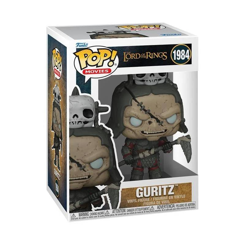 Figura Funko Pop! de Guritz de El Señor de los Anillos, con guadaña y detalles de calavera.