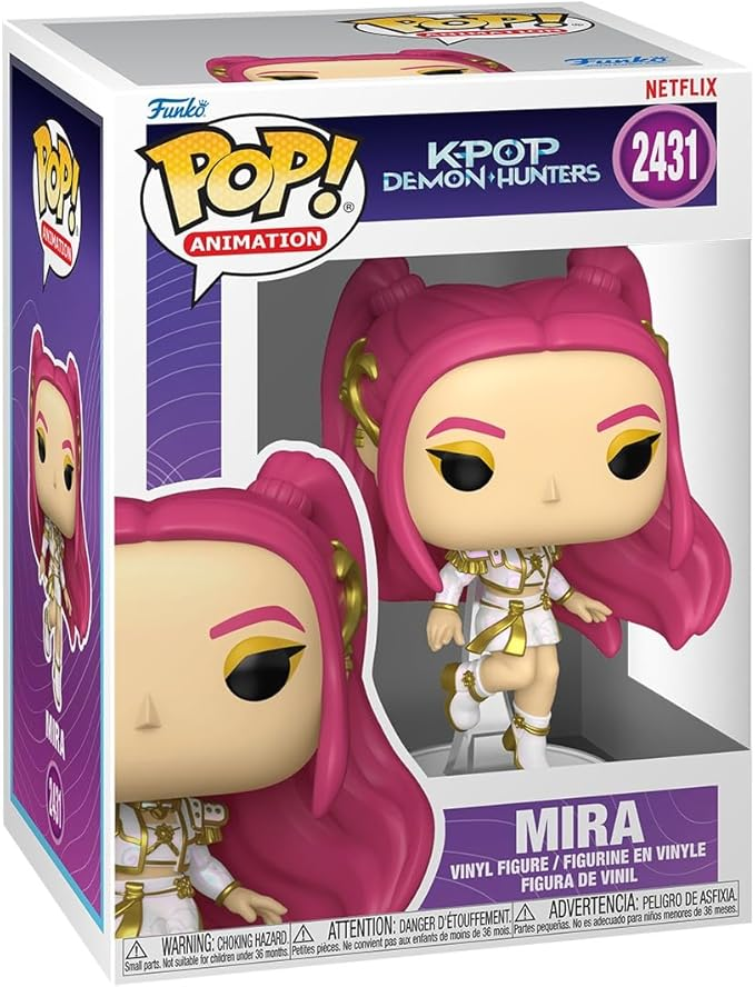 Figura Funko Pop de Mira de K-Pop Demon Hunters, serie de Netflix.